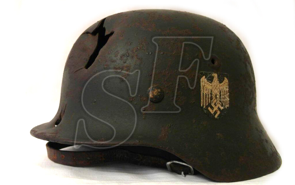 German helmet M40 from Rzhev