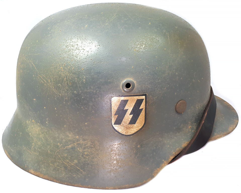 Restored Waffen-SS helmet M35 DD