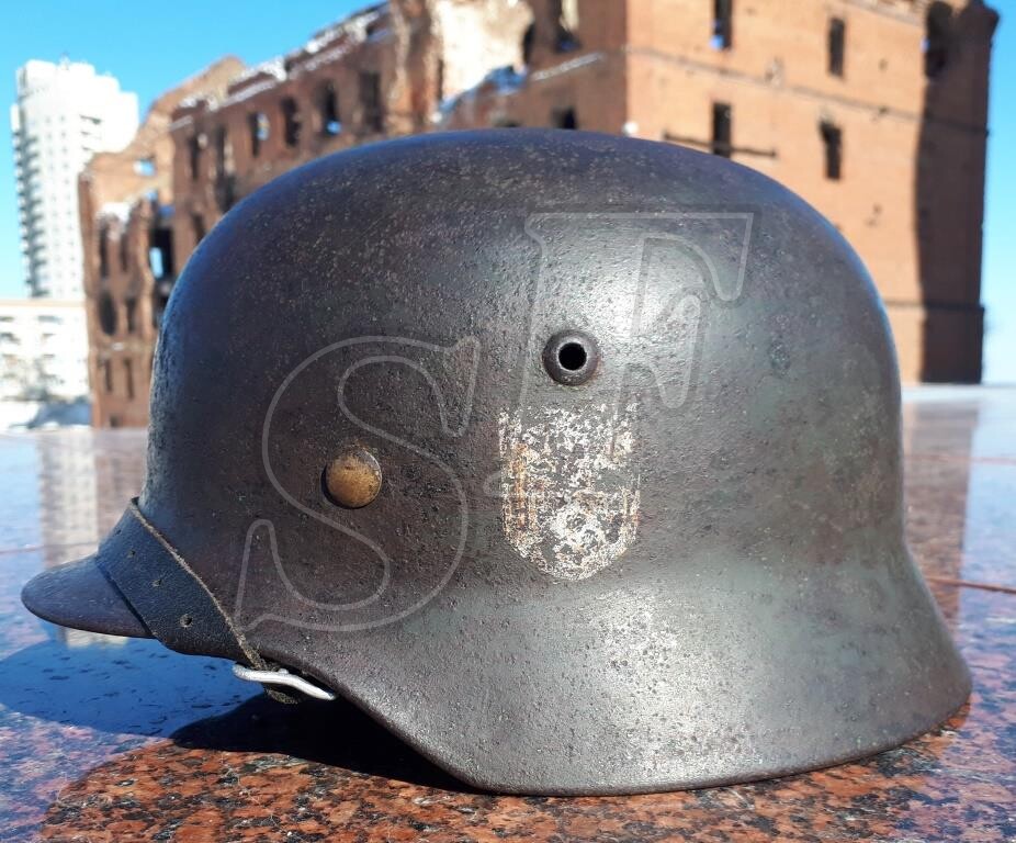 German helmet M35 from village Peskovatka