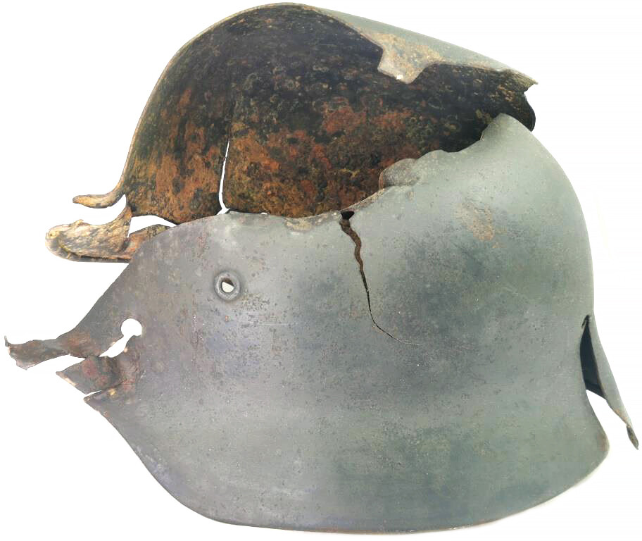 German helmet M40 / from Stalingrad