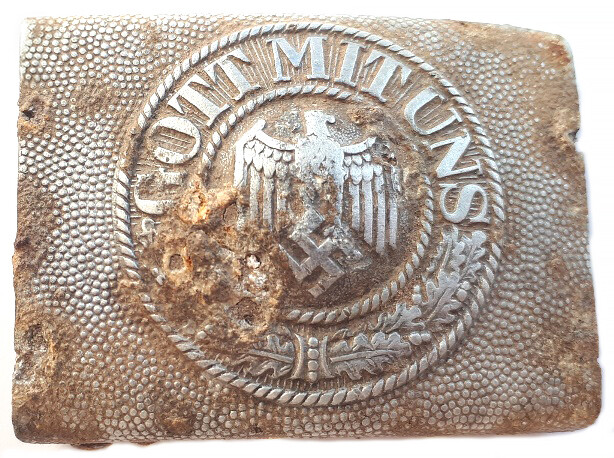 Wehrmacht buckle “Gott mit Uns” / from Stalingrad