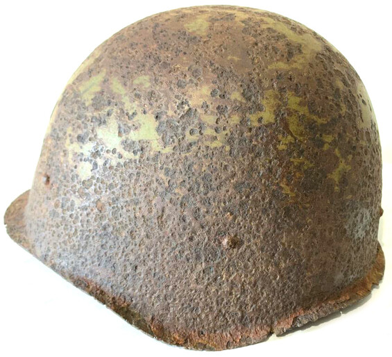 Soviet helmet SSh-40 / from Stalingrad