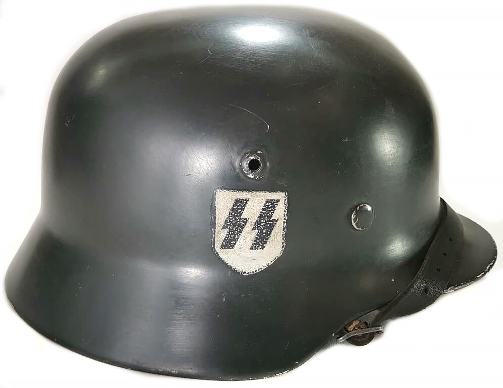Restored German helmet M40, Waffen SS