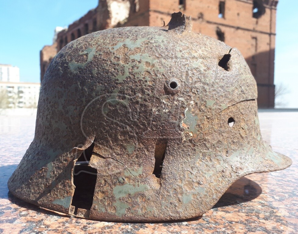 German helmet M35 from Stalingrad