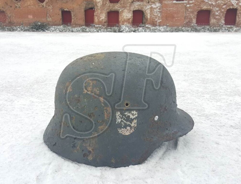 German steel helmet M35 from Stalingrad