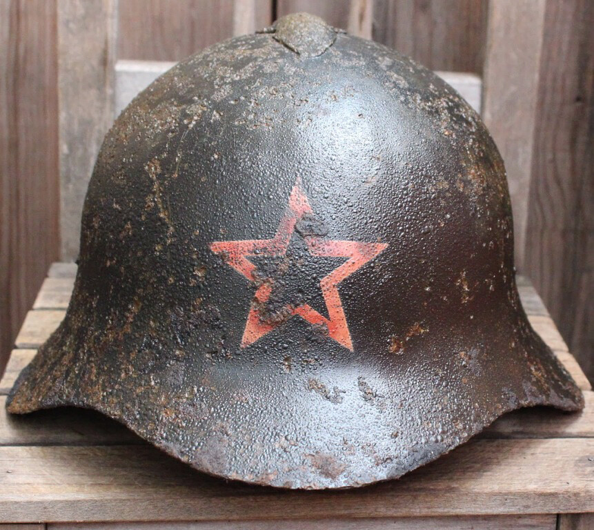 Soviet helmet SSh36 / from Leningrad