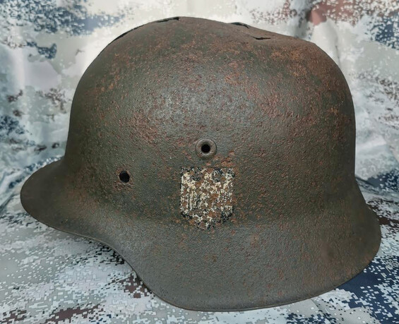 Wehrmacht helmet M42 / from Novgorod