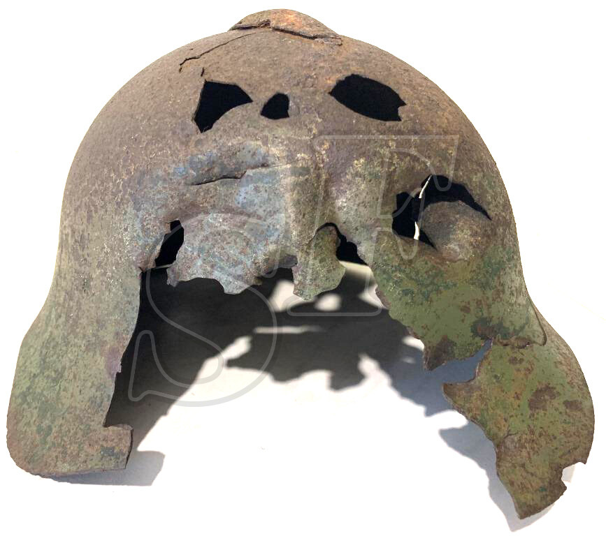 Soviet helmet SSh36 / from Stalingrad