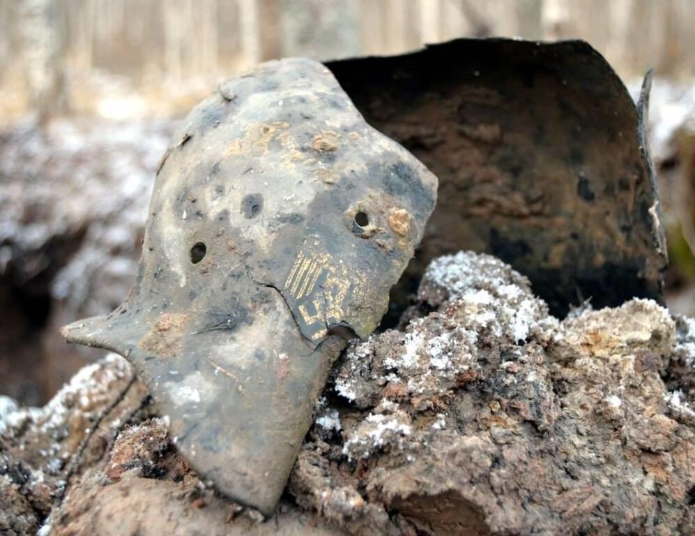 German helmet М40 from Leningrad