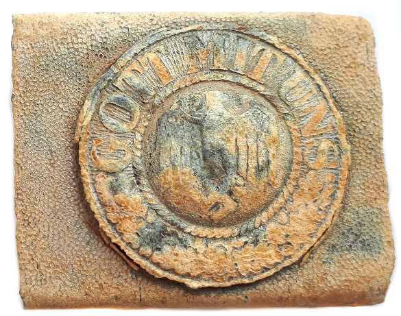Wehrmacht buckle “Gott mit Uns” / from Stalingrad