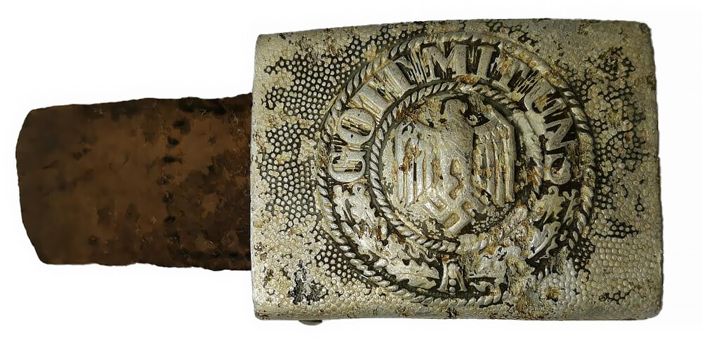 Wehrmacht belt buckle "Gott mit Uns" / from Stalingrad