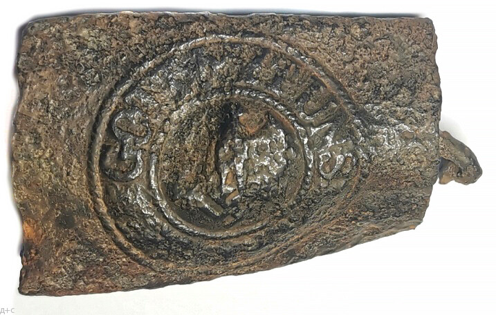 Iron Wehrmacht belt buckle “Gott mit Uns” / from Stalingrad