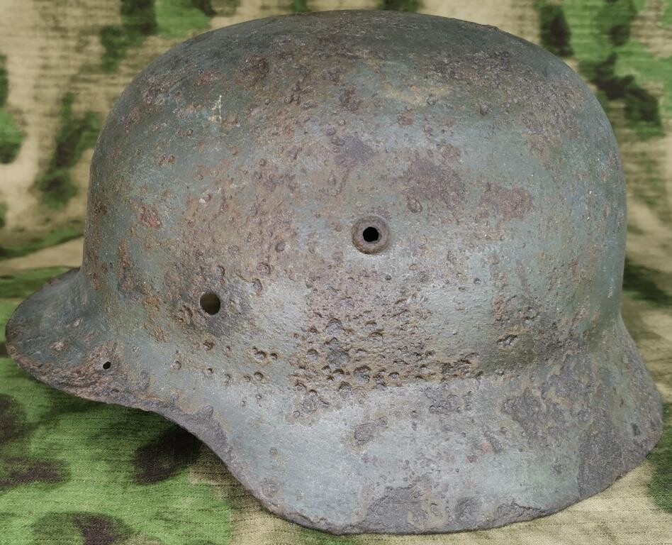 German helmet M35 / from Konigsberg