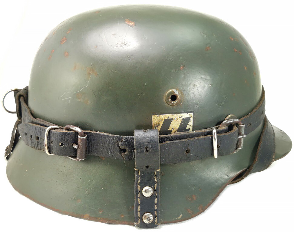 Restored German helmet M35 DD, Waffen SS