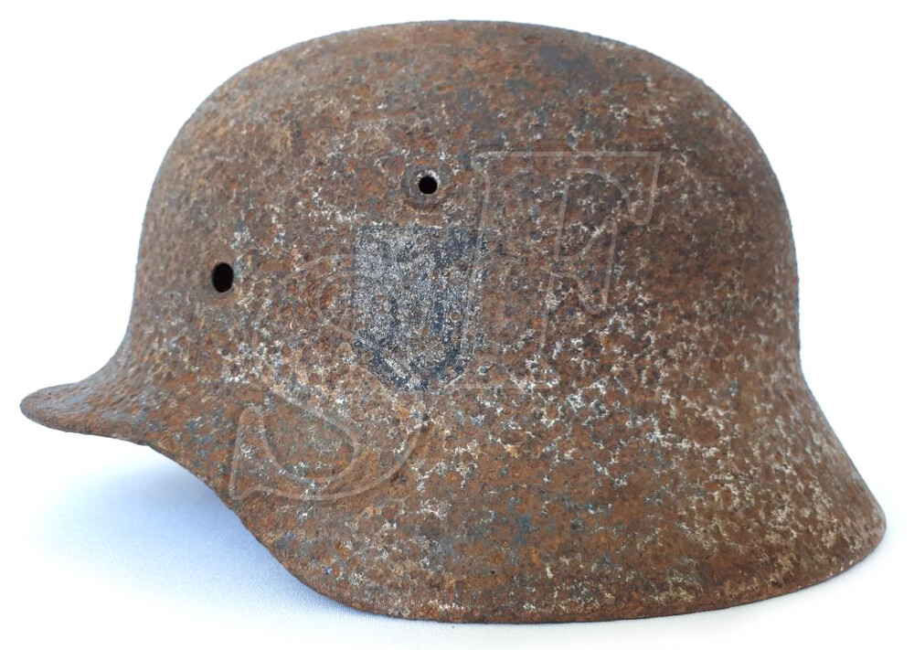 German helmet М40 from village Kuzmichi
