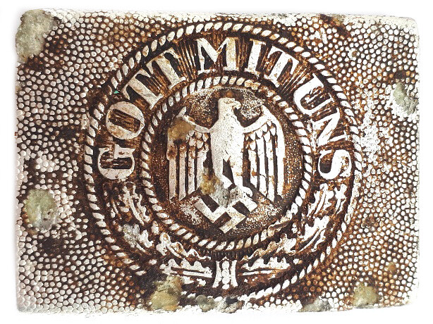 Wehrmacht buckle “Gott mit Uns” / from Stalingrad