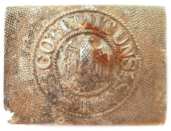 Wehrmacht buckle “Gott mit Uns” / from Stalingrad