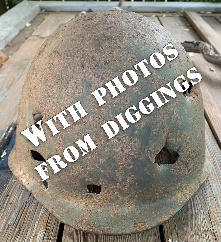 Soviet helmet SSh40 / from Stalingrad