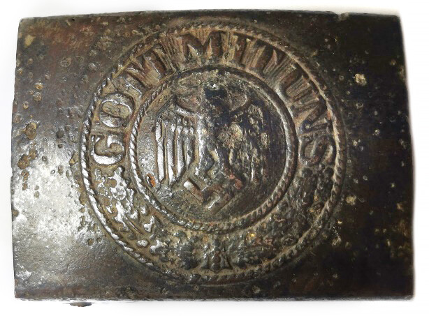Iron Wehrmacht belt buckle “Gott mit Uns” / from Koenigsberg
