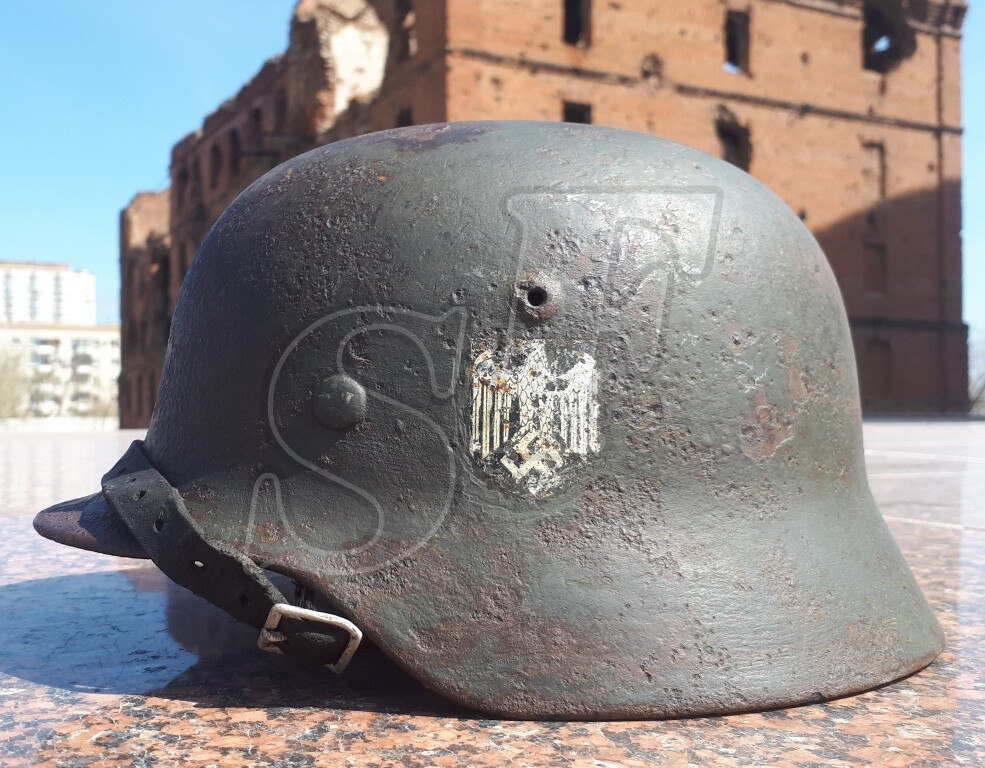 German helmet M35 from Novgorod