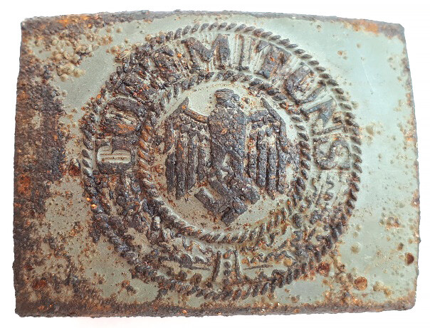 Iron Wehrmacht buckle “Gott mit Uns” / from Stalingrad