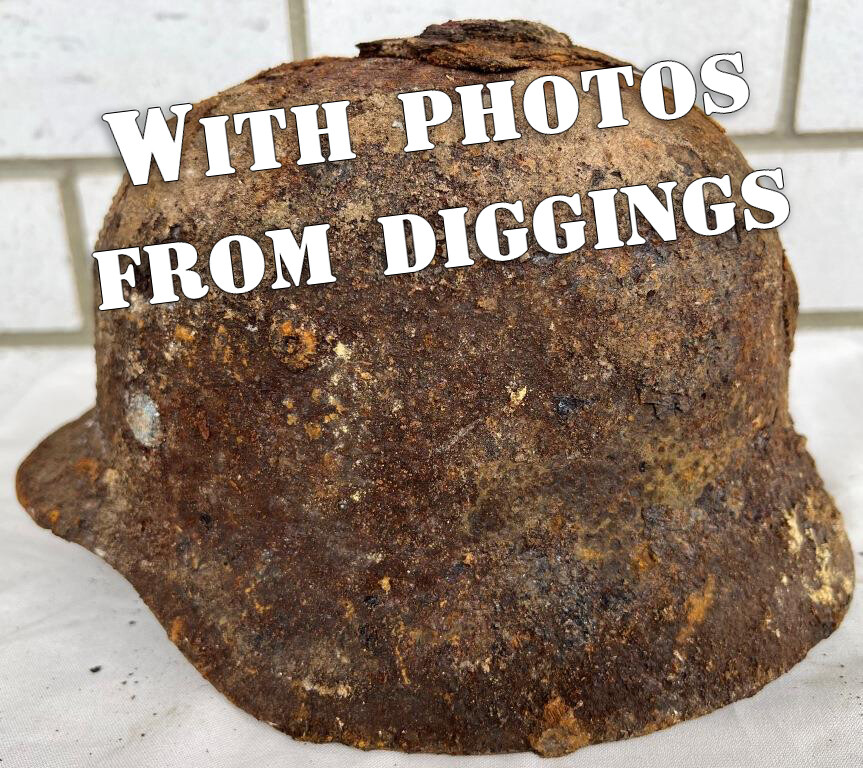 German helmet M40 / from Stalingrad