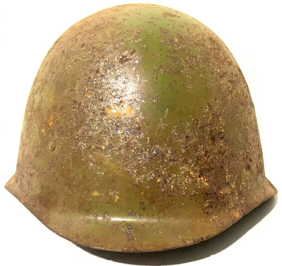 Soviet helmet SSh40 / from Stalingrad