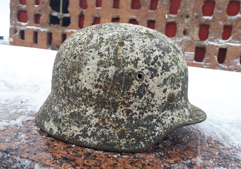 German steel helmet M40 from Pskov