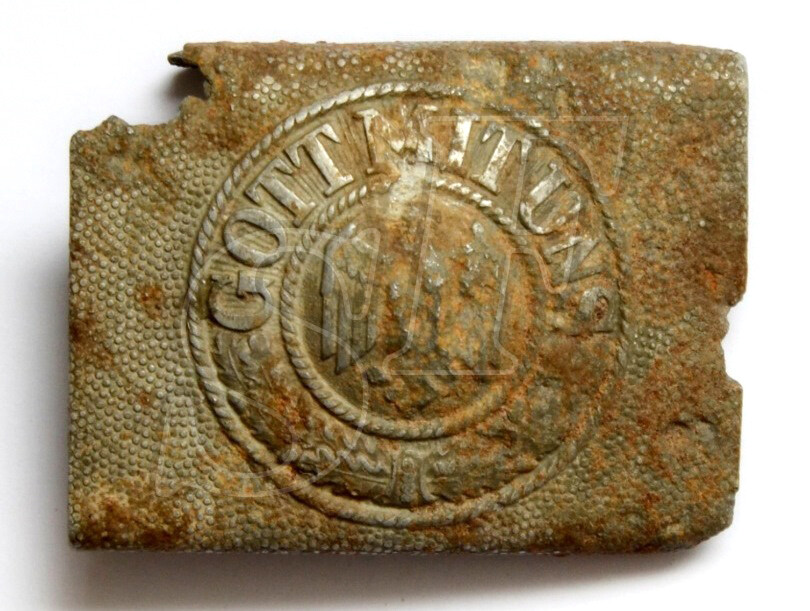 Buckle "Gott Mit Uns" from airfield Gumrak