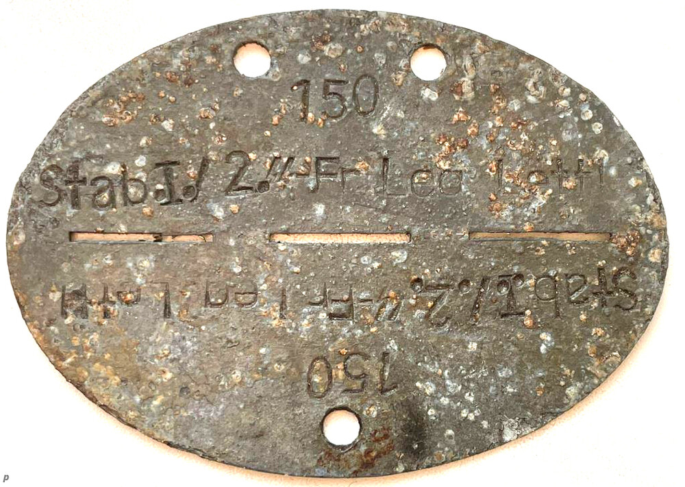 German dogtag Stab I / 2 SS-Fr.Leg.Lettl