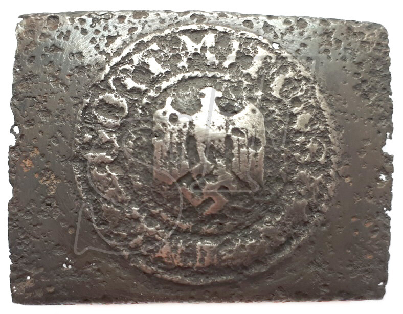 Iron Wehrmacht buckle “Gott mit Uns” / from Stalingrad
