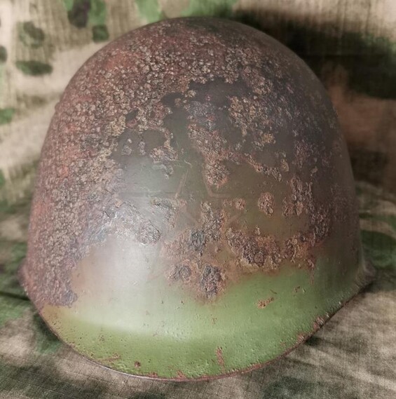 Soviet helmet SSh40 / from Stalingrad