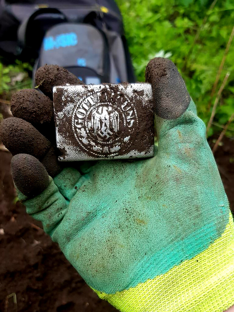 Wehrmacht belt buckle “Gott mit Uns” / from Stalingrad