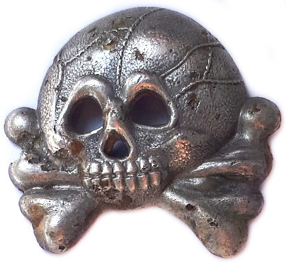 Panzer collar tab skull / from Stalingrad