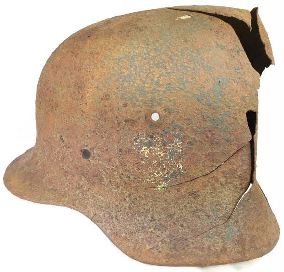 German helmet M40 / from Stalingrad