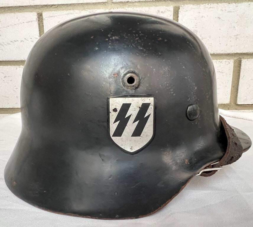 Restored German helmet M35, Waffen SS