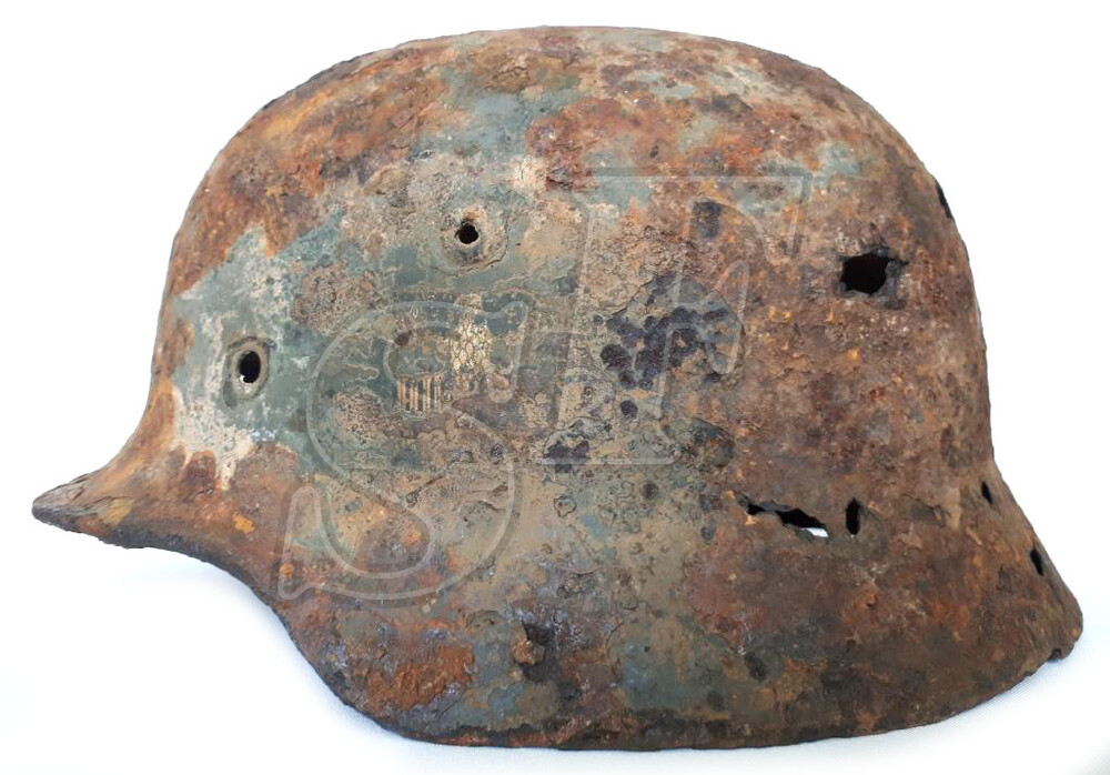 German helmet М40 from airfield Pitomnik
