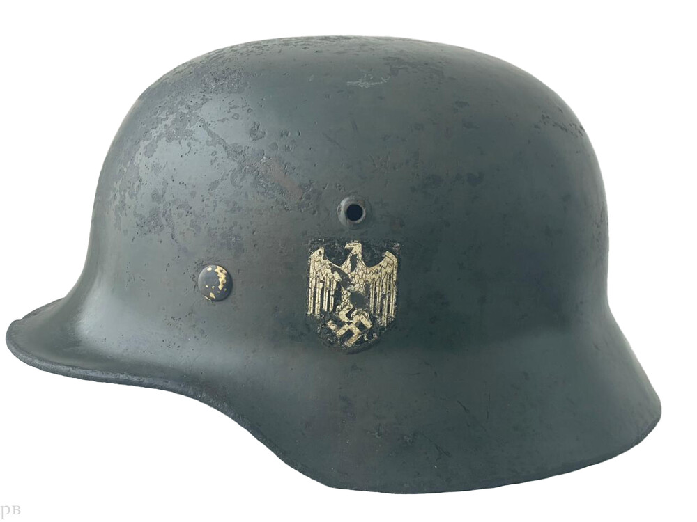 Wehrmacht helmet M35 DD / from Demyansk pocket