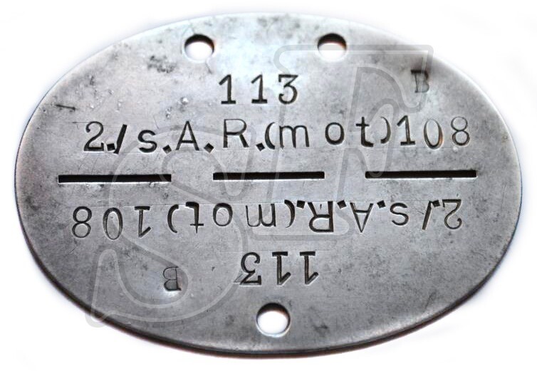 Dog tag 2 s.A.R.(mot) 108