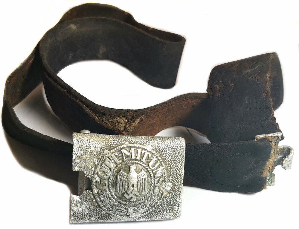 Wehrmacht belt with buckle “Gott mit Uns” / from Konigsberg