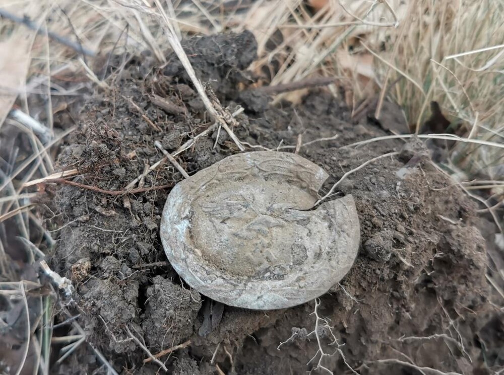 Luftwaffe cover plate from belt buckle / from Stalingrad