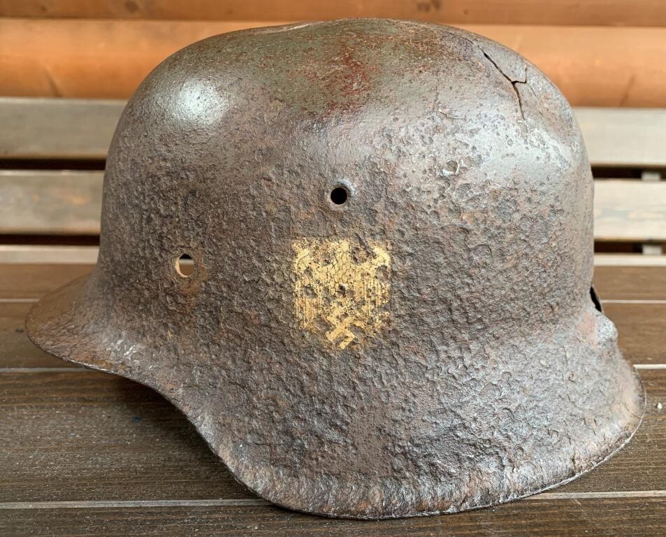 German helmet M42 / from Leningrad