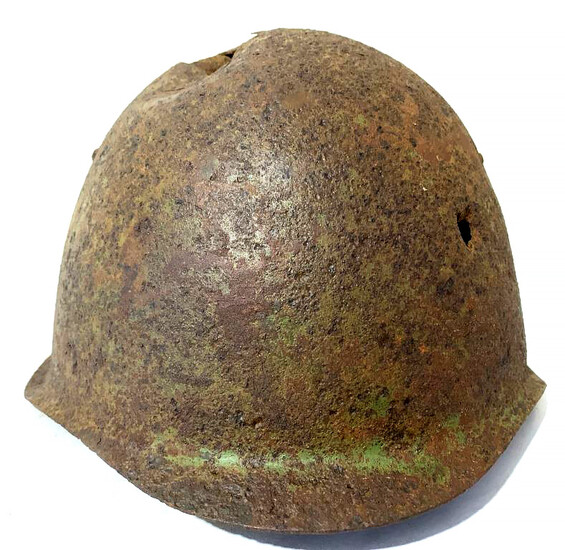 Soviet helmet SSh40 / from Stalingrad