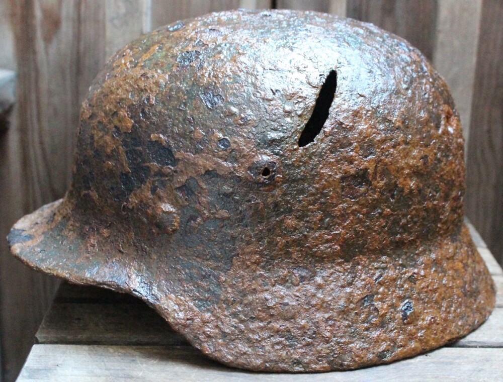 German helmet M40 / from Smolensk