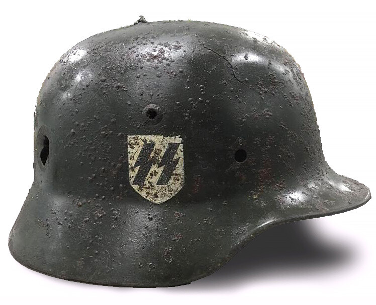 Waffen-SS helmet M40 / from Karelia