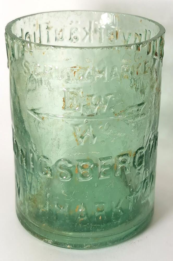 A mug from a bottle / from Konigsberg