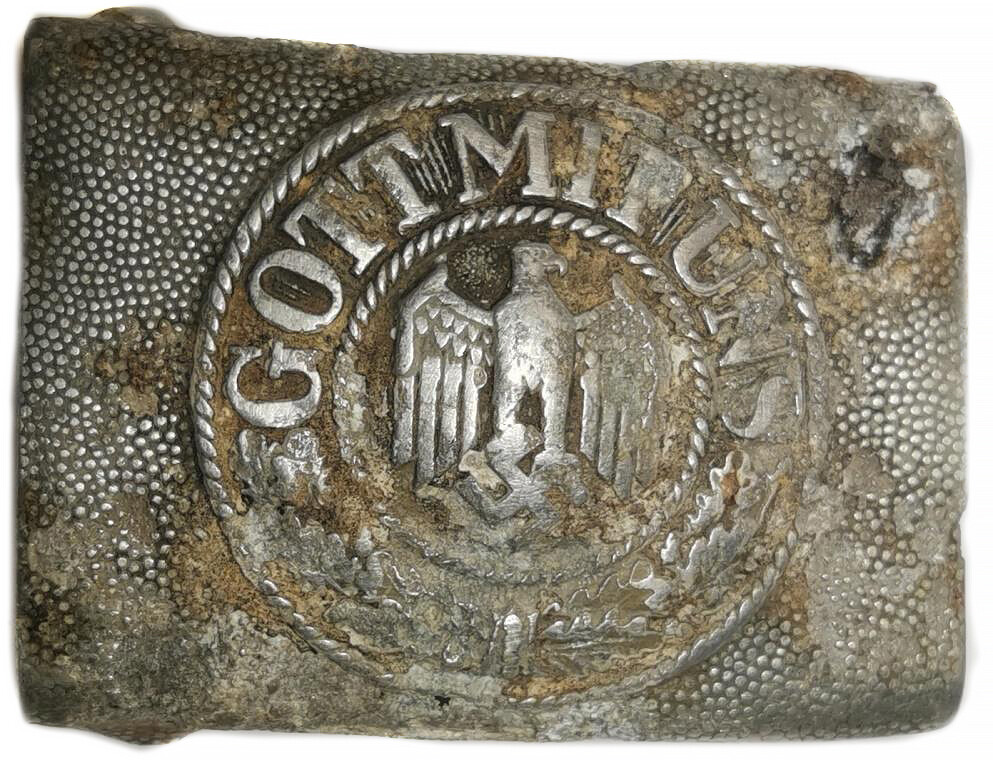 Wehrmacht belt buckle “Gott mit Uns” / from Novgorod
