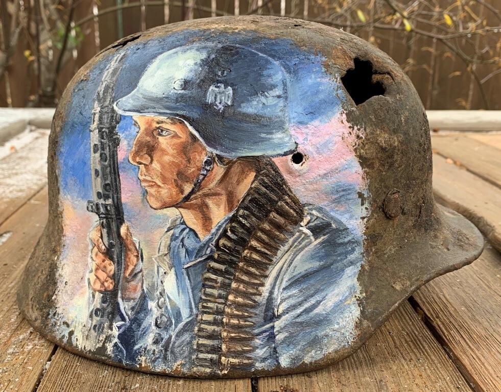 Restored German helmet М40