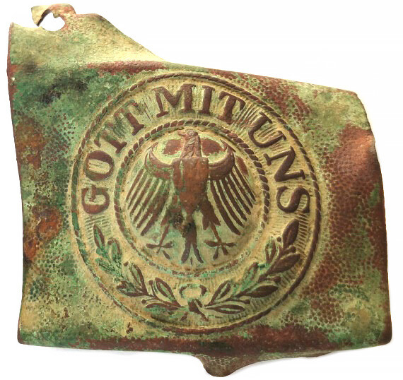 Weimar Republic buckle “Gott mit Uns” / from Kursk-Orel
