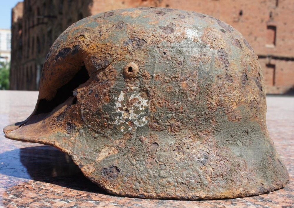 German helmet М35 from Smolensk